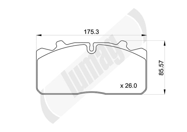 Optare Solo Brake Pads